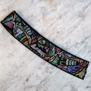 Vintage Rockstar Belt - Colorful Beadwork